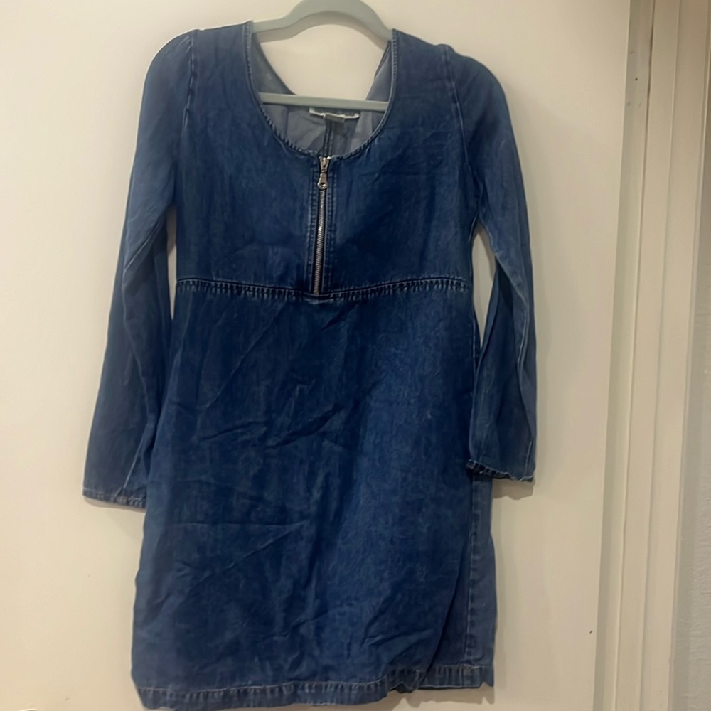 Denim mini dress size 6